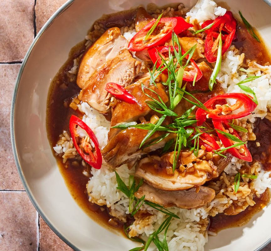 Saucy Garlic Chicken Rice Recipe | Marion's Kitchen